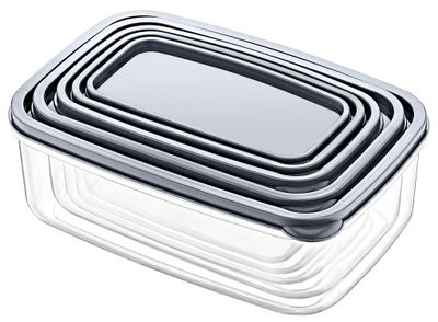 Rectangle Plastic Food Container | Set of 5 Sizes