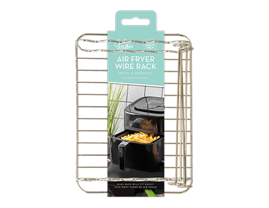 Rectangle Air Fryer Rack With 4 Skewers