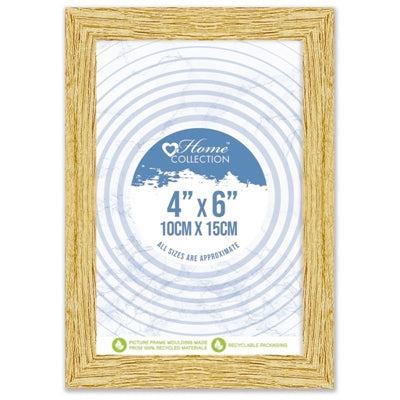 Cambridge Glass Frame Wood Effect | 4X6