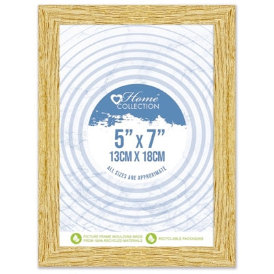 Cambridge Glass Frame Wood Effect | 5X7