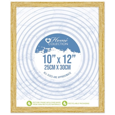 Cambridge Glass Frame Wood Effect |  10x12