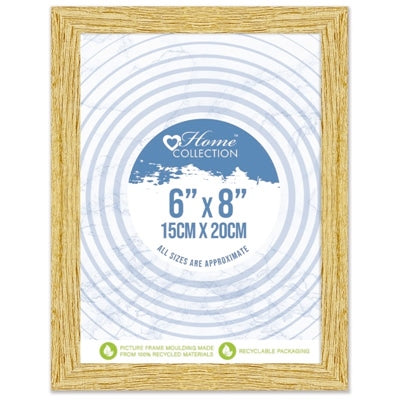 Cambridge Glass Frame Wood Effect | 6X8