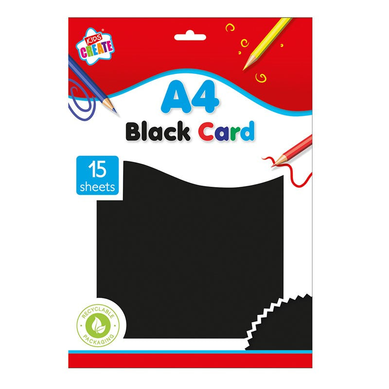 A4 Black Card
