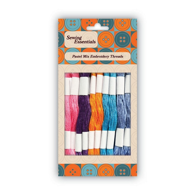Pastel Mix Embroidery Threads