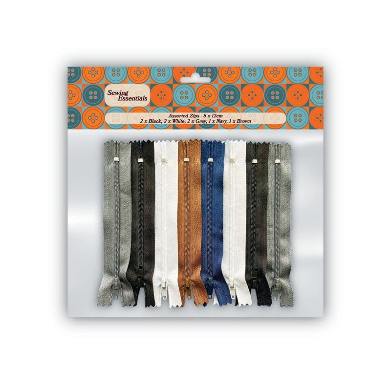 Assorted Zips | 12CM