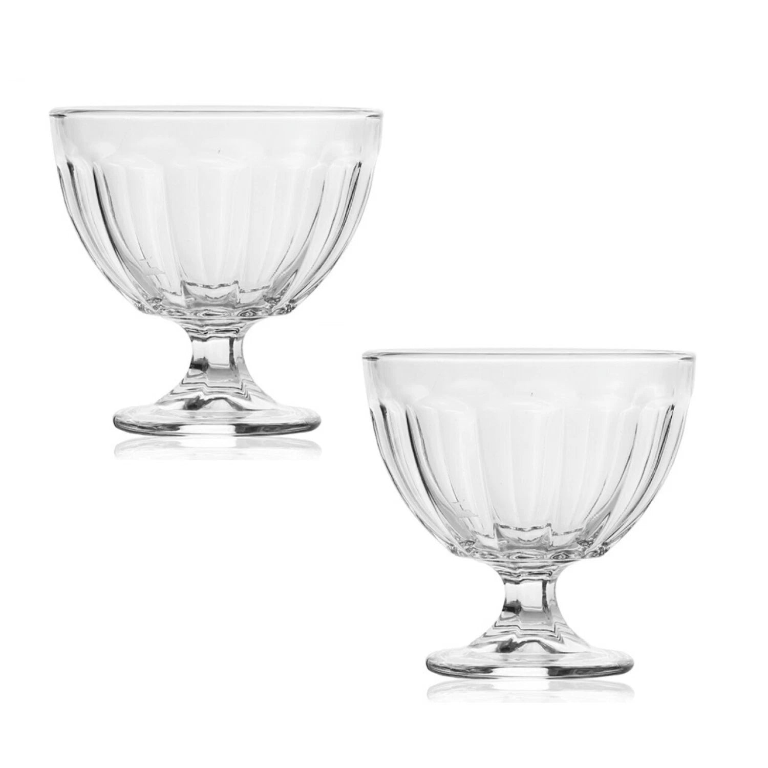 Glass Ice Cream Cups | Set of 2