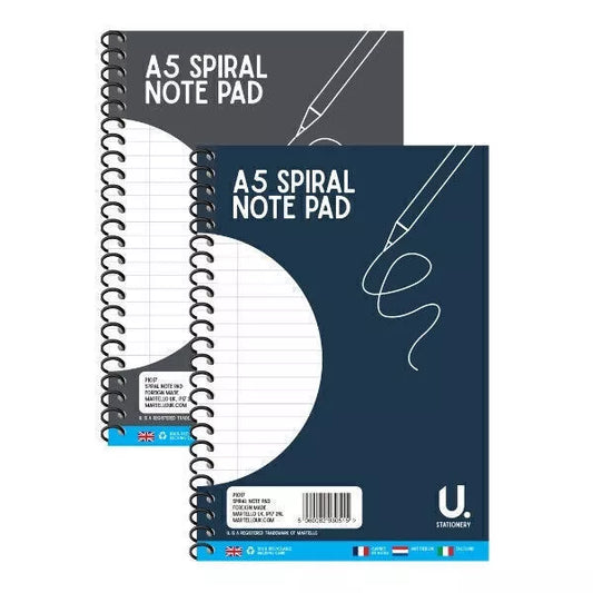 A5 Spiral Note Pad