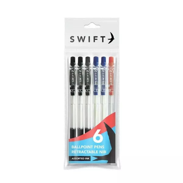 Ballpoint Pens | Pack of  6 Assorted