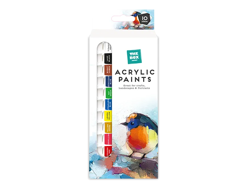 Artist Acrylic Colour Paints | 10 Pack