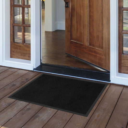 Black dust-proof rug | 50x80cm