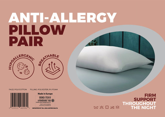 Anti Allergy Pillow | Pack of 2