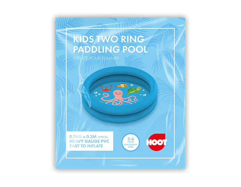 Kids Sea Animal Two Ring Paddling Pool