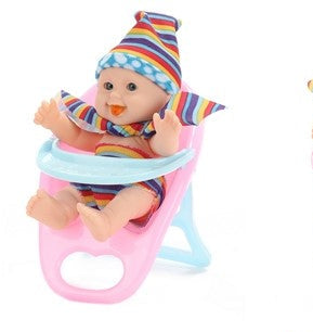 Mini Baby  Beau Doll In Highchair