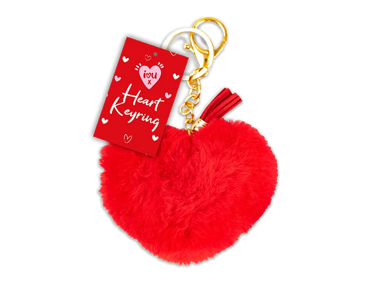 Valentine's Heart  Plush Keyring