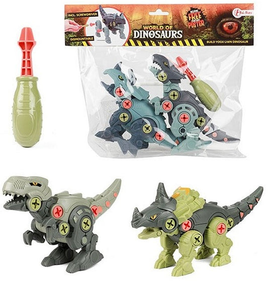 World of Dinosaurs | Set of 2 Dino Dismountable