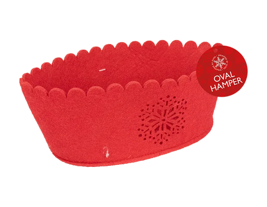 Oval Red Basket