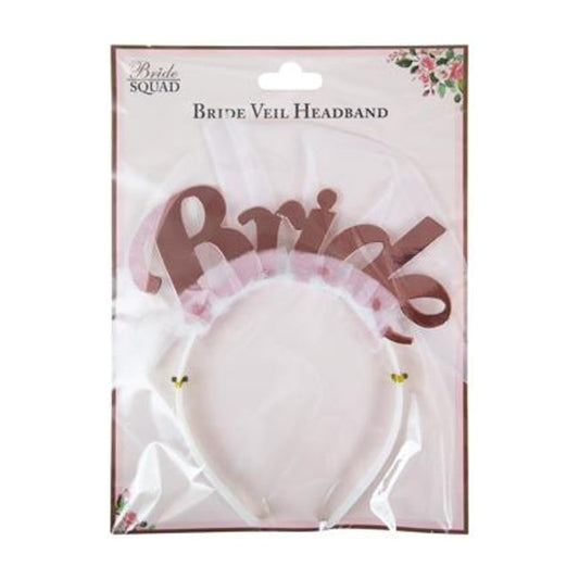 Bride to be veil fabric head band